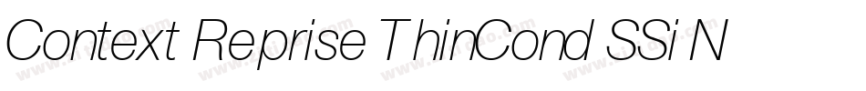 Context Reprise ThinCond SSi Normal字体转换